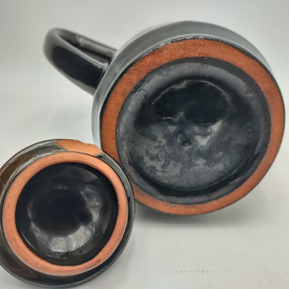 Blue Mountain Coffee/Tea Pot chipped lid - Picture 8 of 11